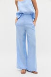 Core Linen Waisted Pant  Cornflower Blue Crossdye  hi-res