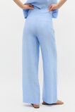 Core Linen Waisted Pant  Cornflower Blue Crossdye  hi-res