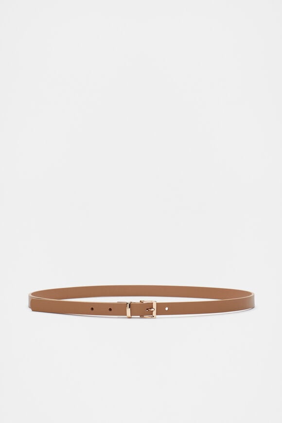 Celeste Narrow Leather Belt  Caramel  hi-res