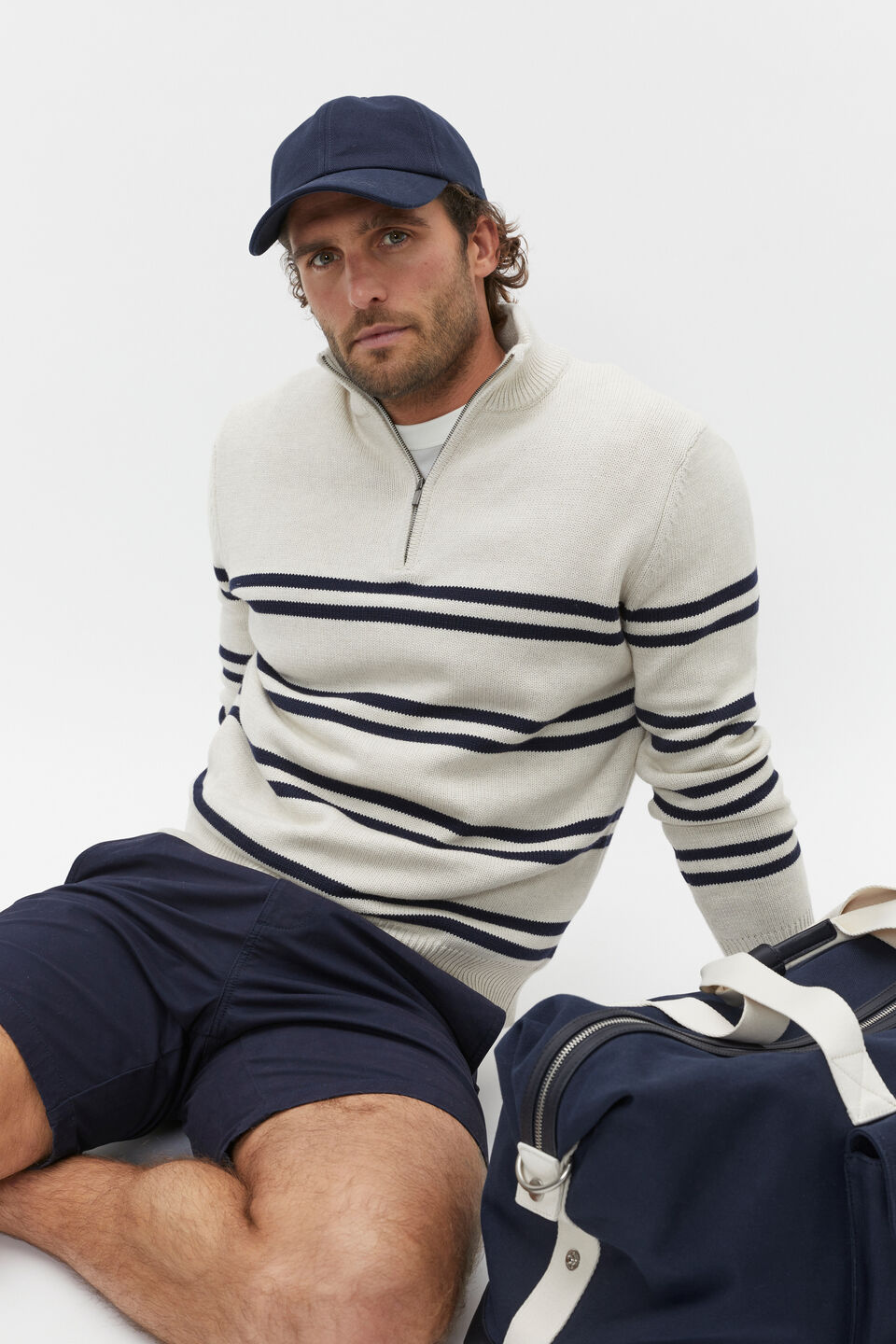 Canvas Baseball Cap  Midnight Blue