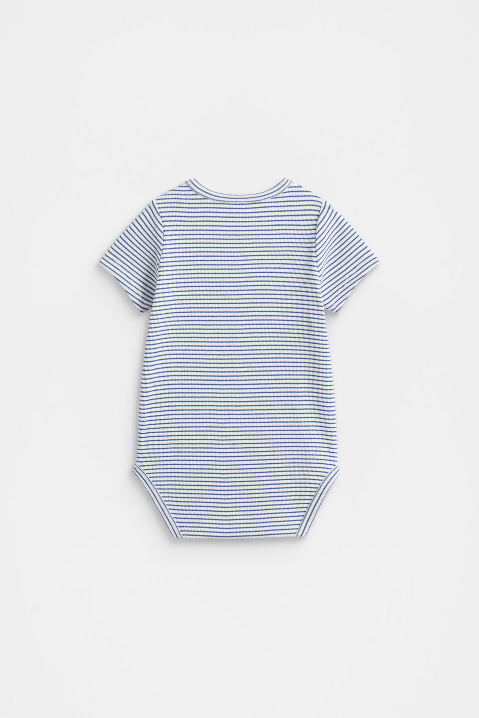 Core Rib Logo Bodysuit  Navy Stripe