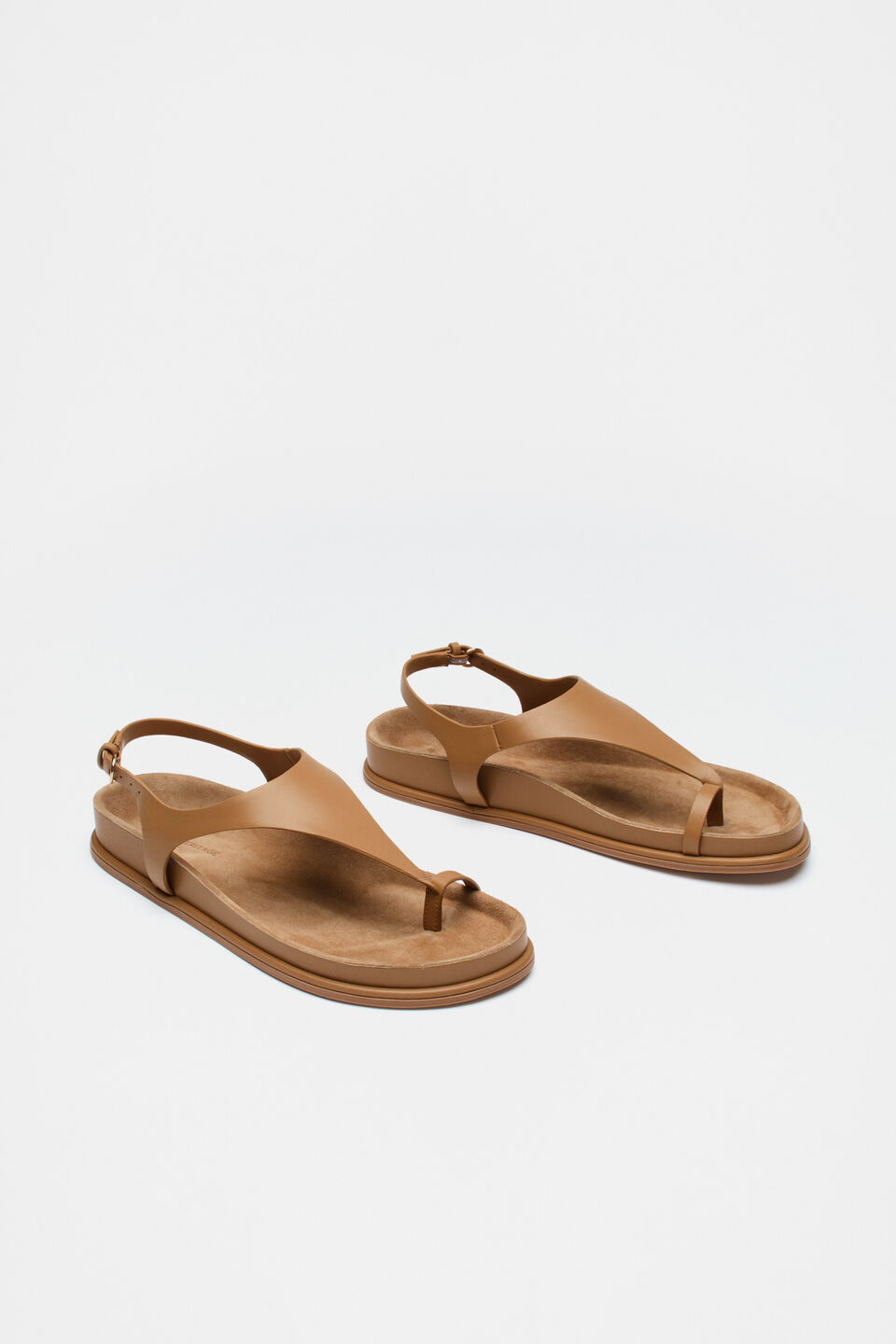 Tina Toe Loop Sandal  Caramel