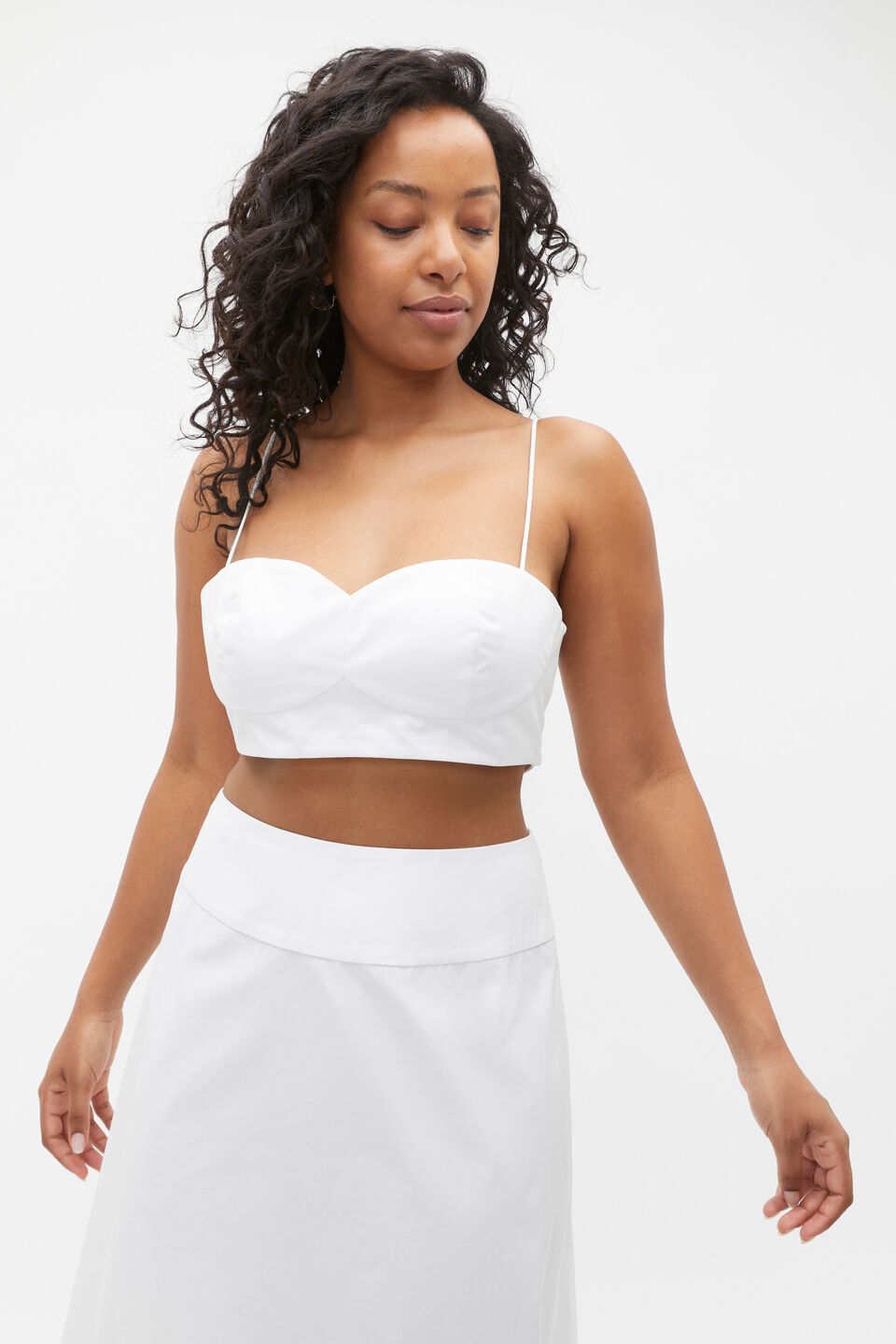 Rosette Balconette Top  Whisper White