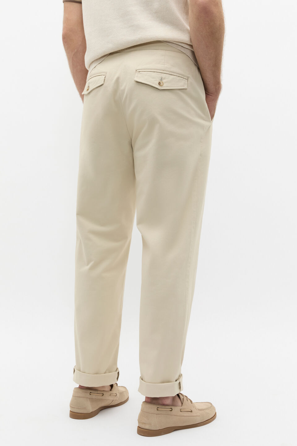 Side Tab Trouser  Cool Stone