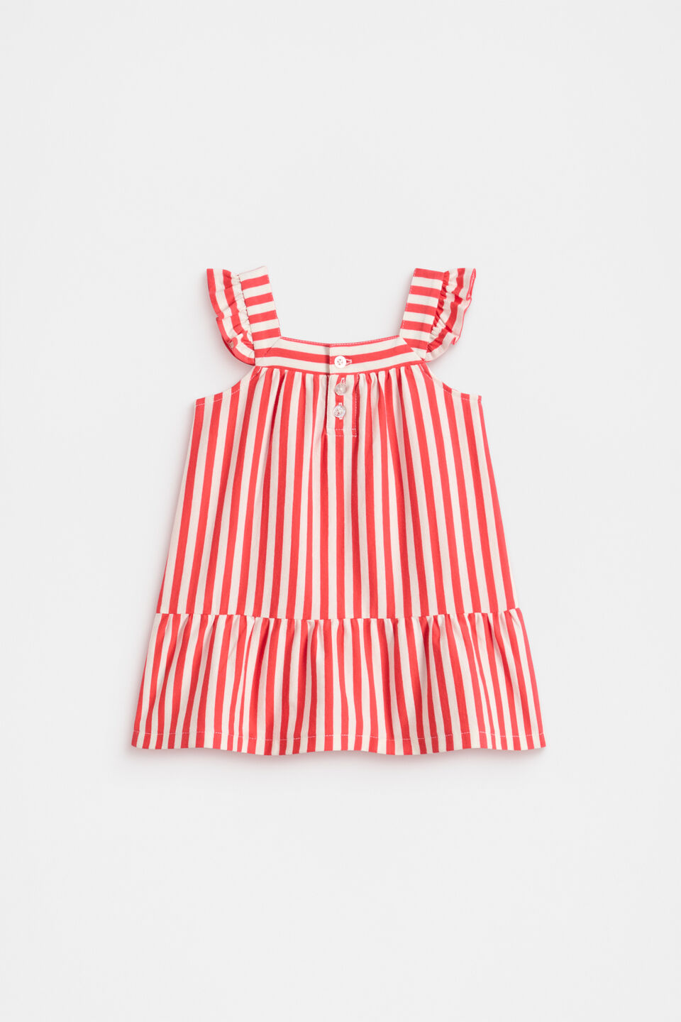 Stripe Logo Dress  Strawberry Red