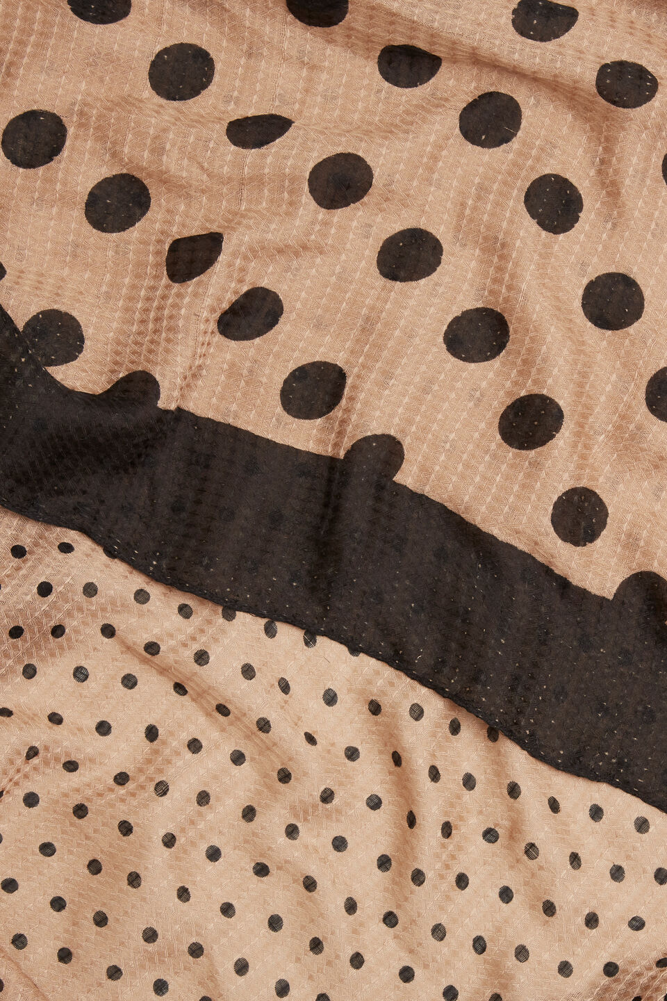 Mixed Spot Print Scarf  