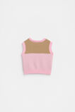 Logo Knit Vest  Petal Pink  hi-res