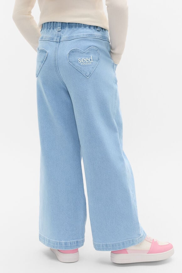 Heart Pocket Denim Jean  Cloud Blue Wash  hi-res