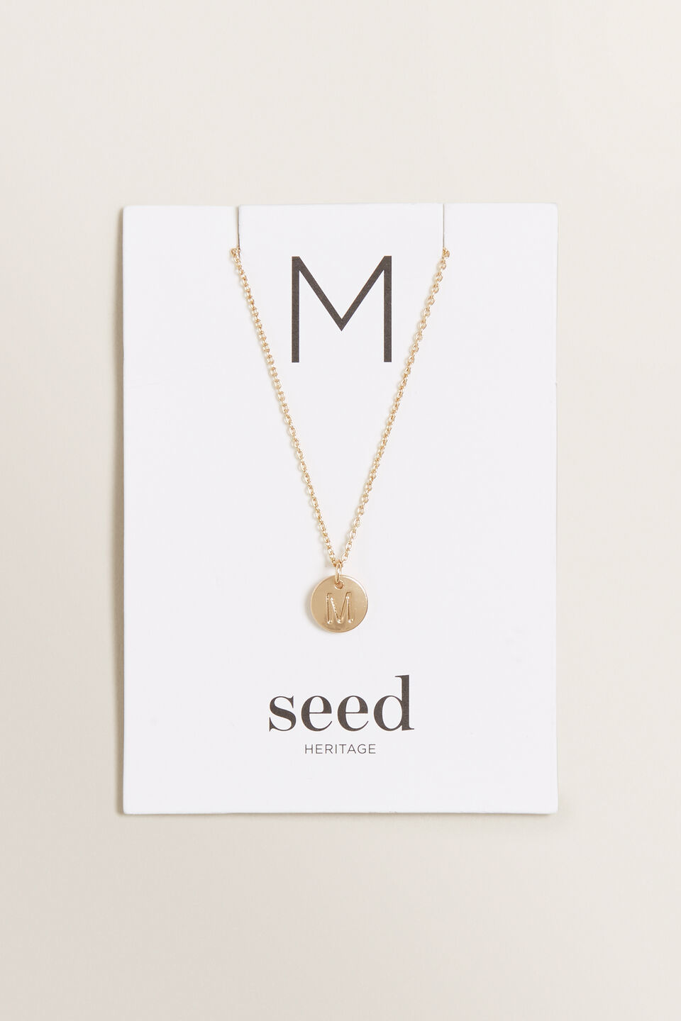 Initial Disc Necklace  