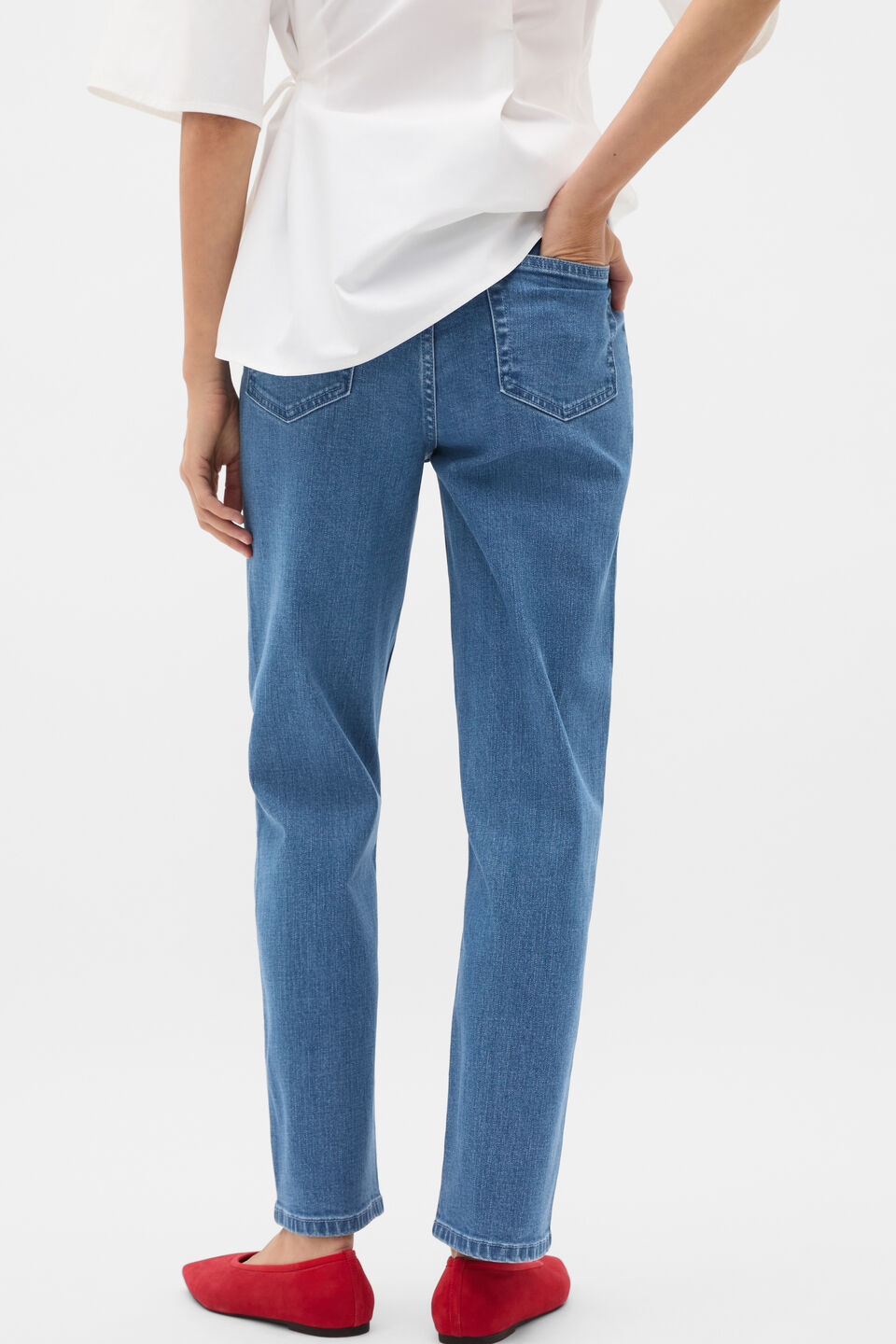 Core Straight Leg Stretch Jean  French Blue Denim
