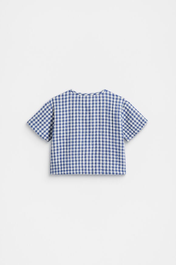 Cheesecloth Pocket Shirt  Navy  hi-res