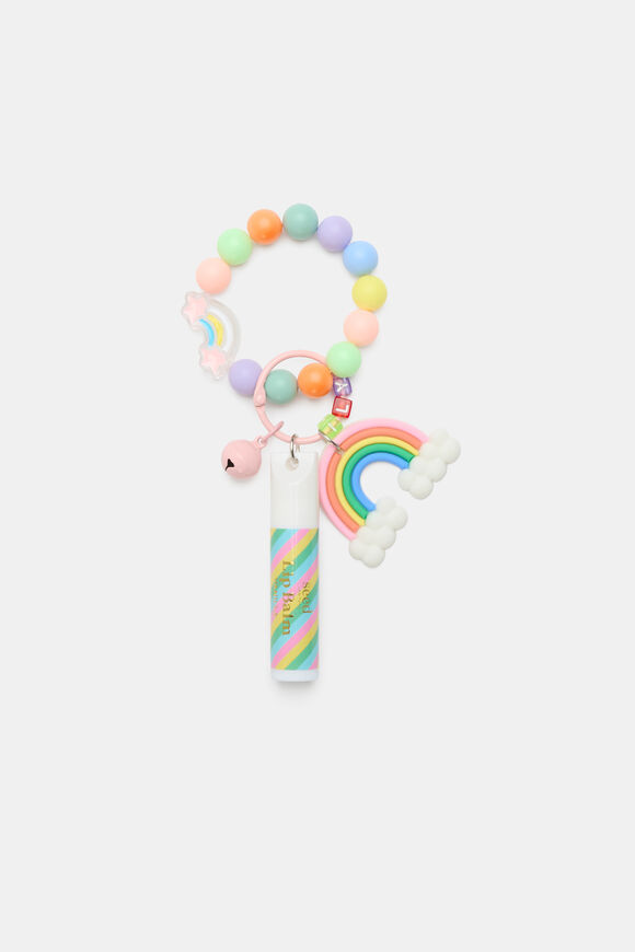 Lip Balm Keyring  Rainbow  hi-res