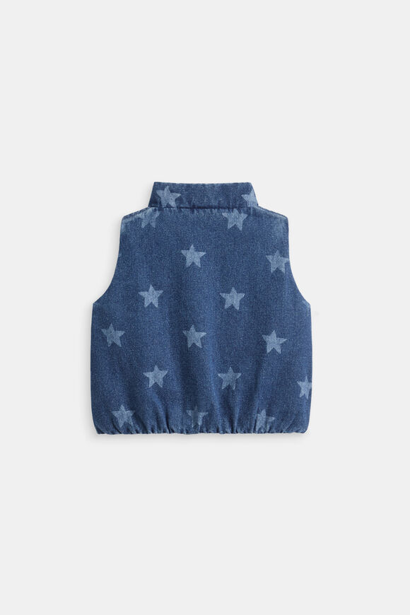 Starry Denim Vest  Indigo  hi-res