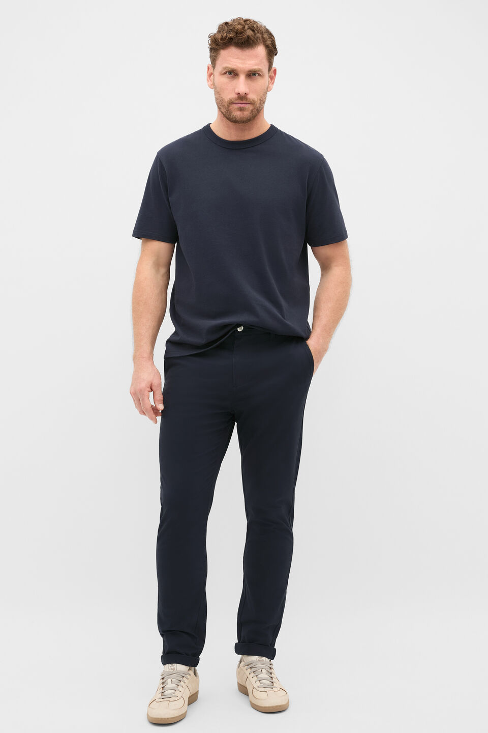 Crew Tee  Midnight Blue