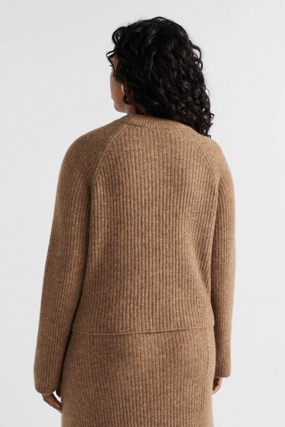 Rib Cosy Knit  Deep Chai Marle