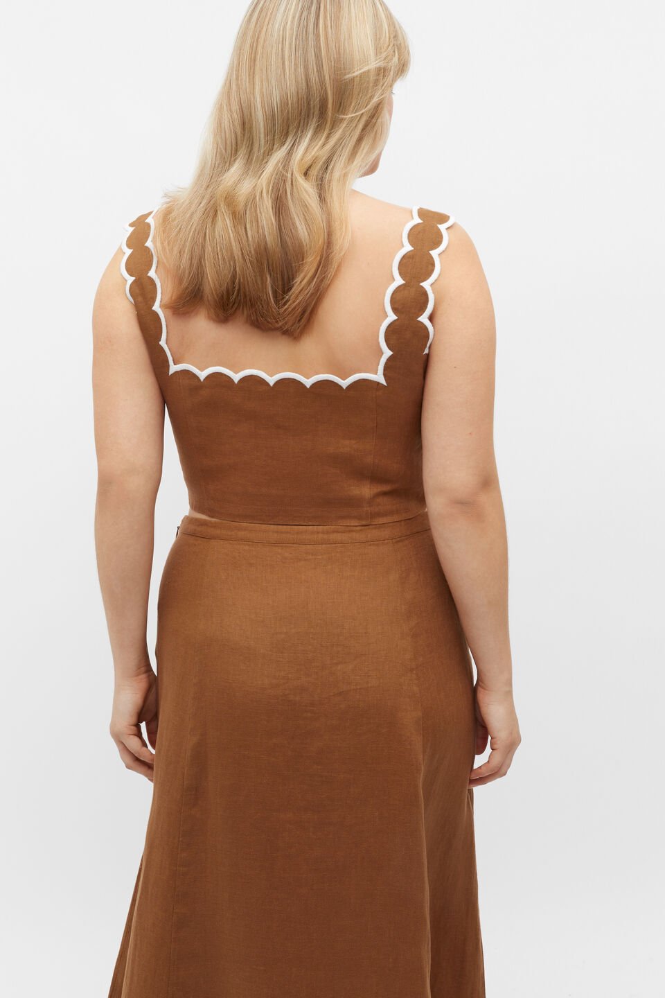 Scallop Bralette  Cinnamon Spice