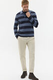 Rugby Polo Knit  Midnight Blue Stripe  hi-res