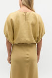 Linen Bubble Top  Honey  hi-res