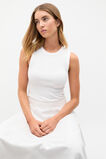 Core Australian Cotton Rib Tank  Whisper White  hi-res