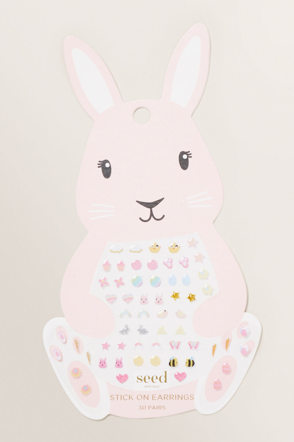 Bunny Stick On Earrings  Multi