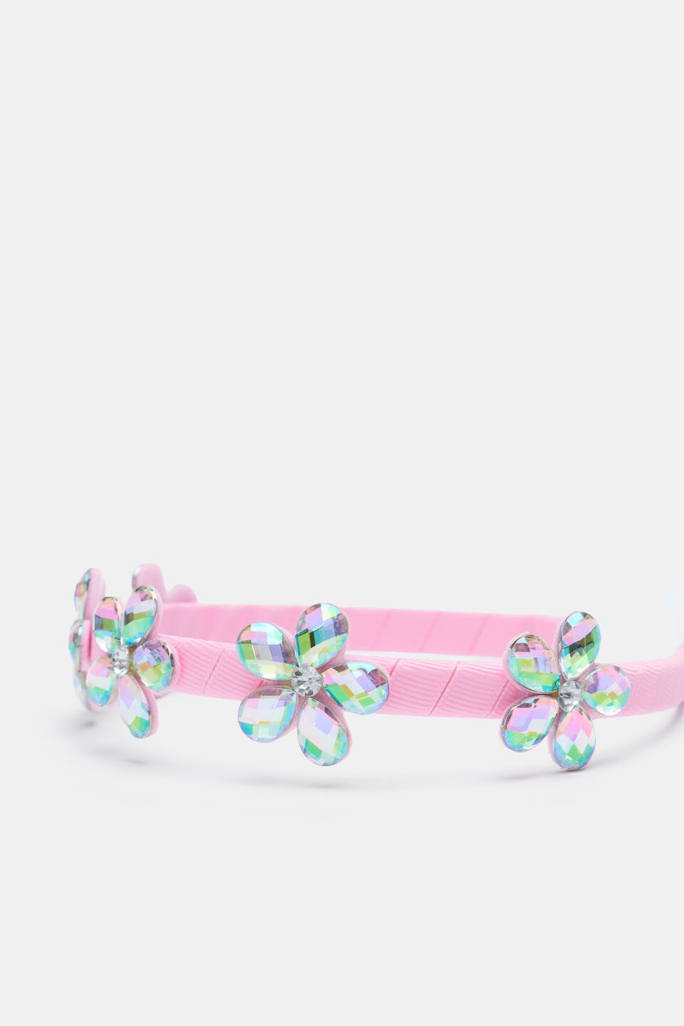 Jewel Flower Alice Headband  Candy Pink