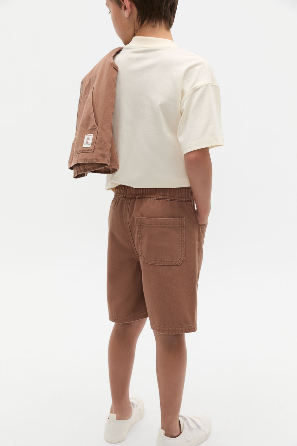Pull On Twill Short  Mousse