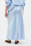 Satin Maxi Bias Skirt  Arctic Blue  hi-res