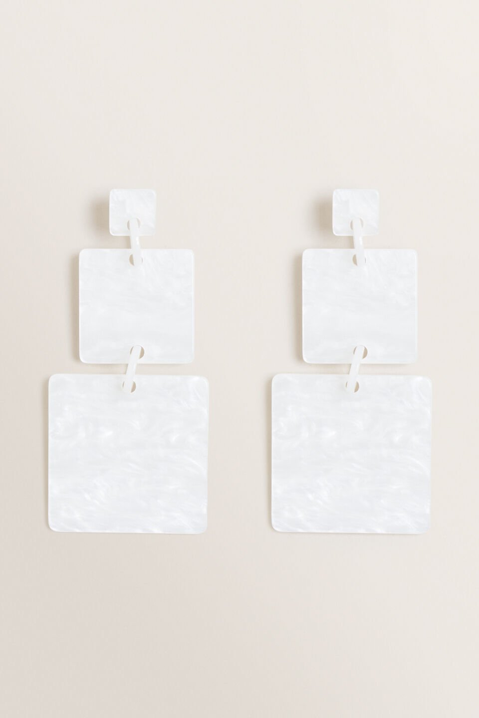Double Square Drop Earrings  1