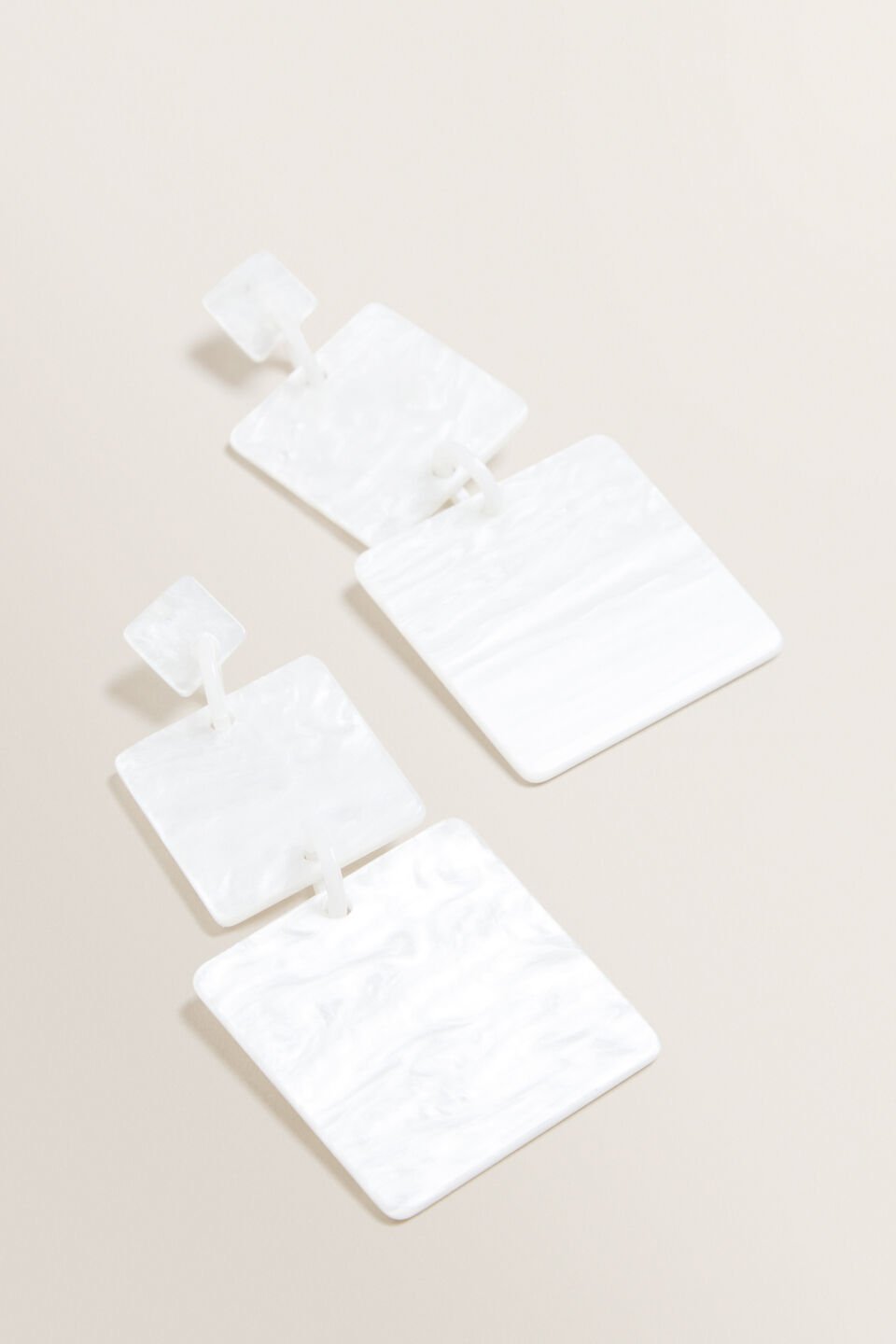 Double Square Drop Earrings  1