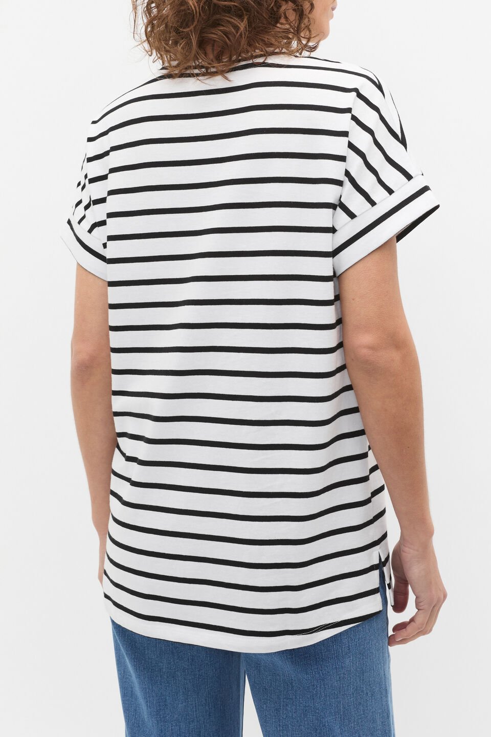 Core Longline Tee  Mono Stripe