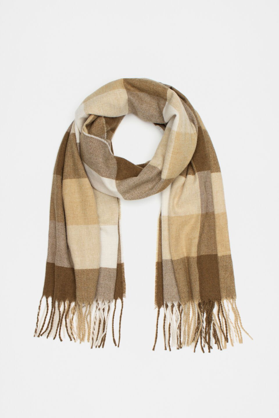 Check Scarf  Amaretto
