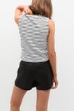 Stripe Textured Shell Top  Mono Stripe  hi-res