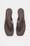 Kenna Leather Flip Flop  Chocolate  hi-res