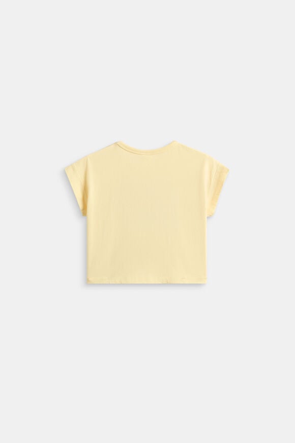 Button Detail Tee  Pale Banana  hi-res