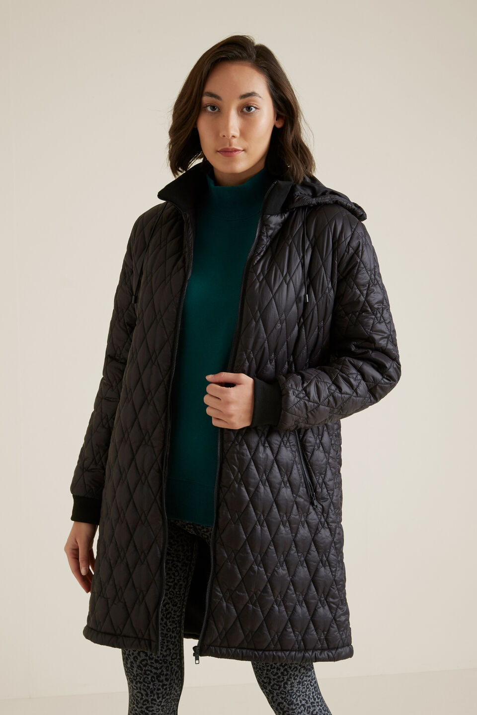 Quilted Longline Puffer  