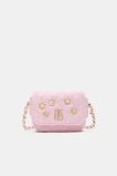 Tweed Coin Charm Bag  Candy Pink  hi-res