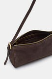 Suede Pouch Shoulder Bag  Chocolate  hi-res