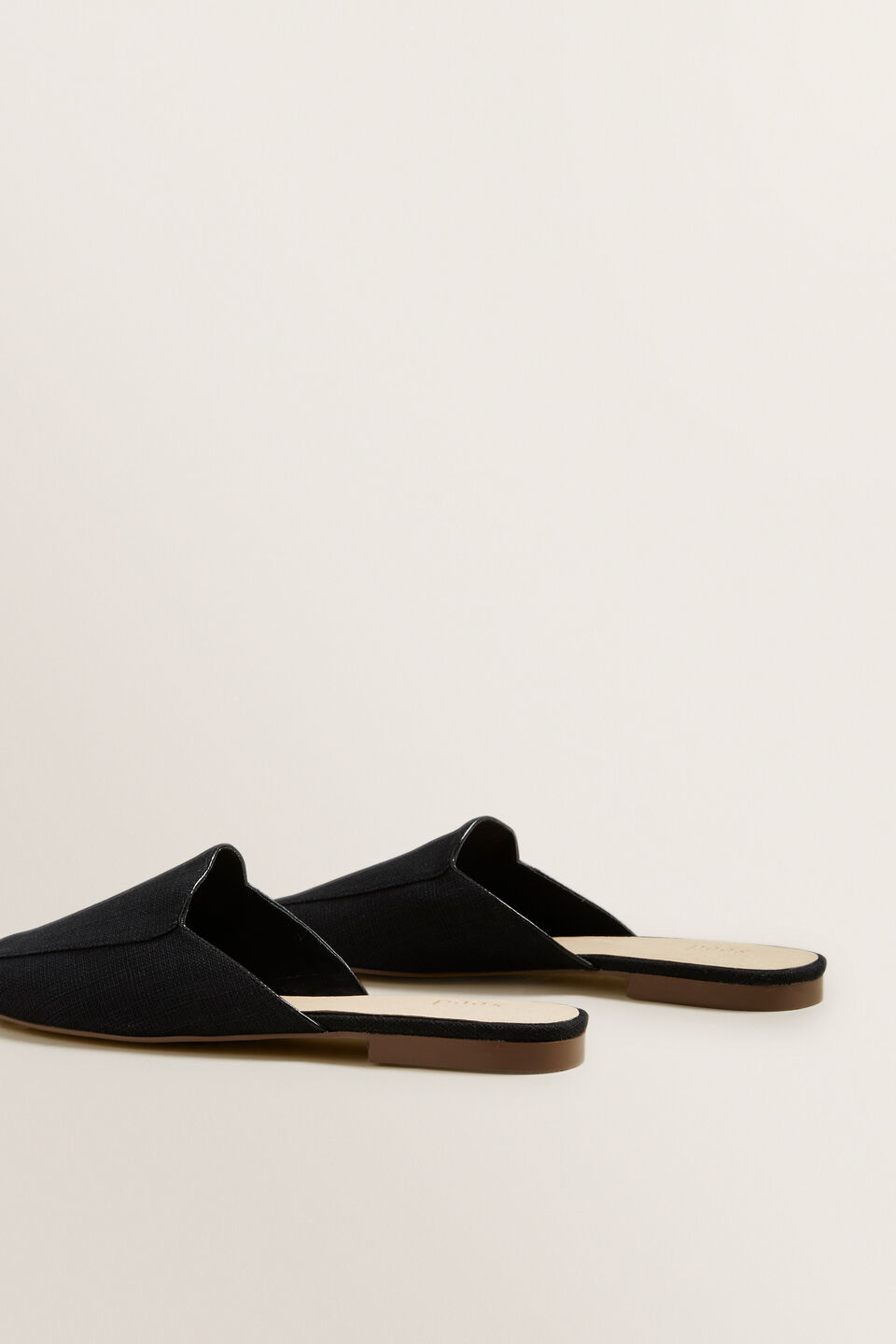 Linen Open Back Mule  