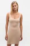 Basic Slip Dress  Beige  hi-res