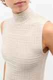Textured Mock Neck Tank  Oat  hi-res