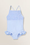 Shirred Gingham Bather    hi-res