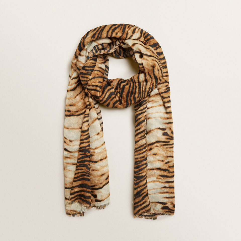 Tiger Print Scarf  