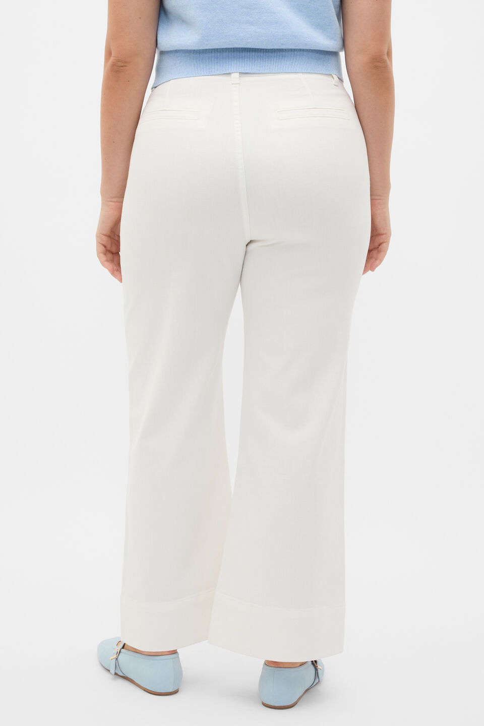Core Wide Leg Pocket Jean  Cloud Cream