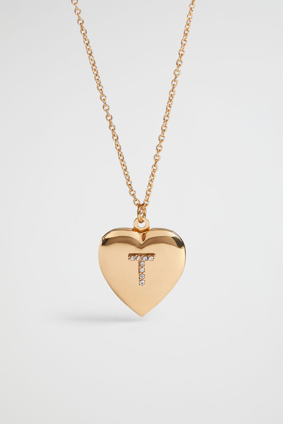 Diamante Initial Locket  T