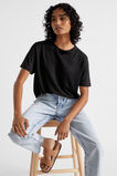 Core Linen Relaxed Tee  Black  hi-res