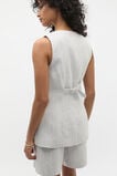 Linen Pinstripe Vest  Cloud Grey Pinstripe  hi-res