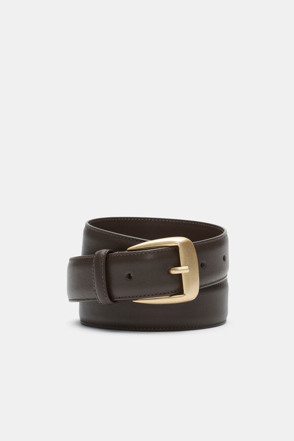 Koda Leather Belt  Chocolate  hi-res