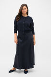 Satin Midi Skirt  Twilight Blue  hi-res