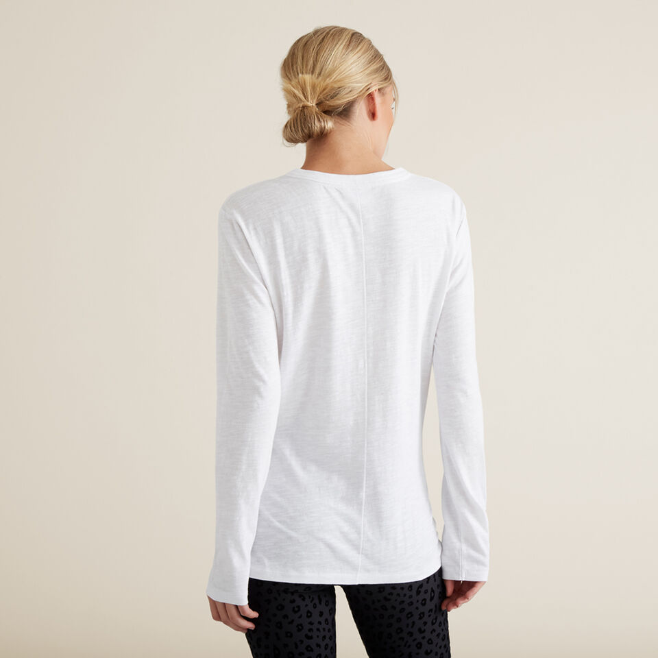 Long Sleeve Slim Basic Tee  