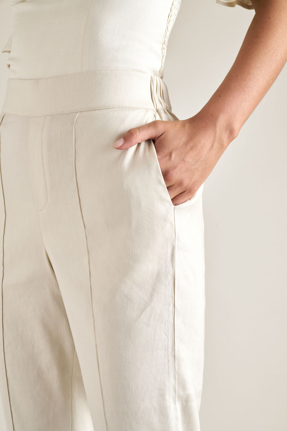 Slim Pintuck Pant  